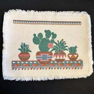 4 Cactus Southwest Plants Theme Table Placemats